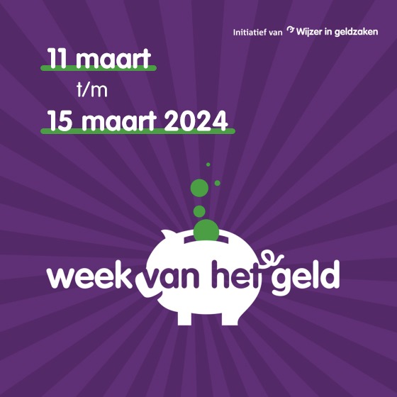 11 maart t/m 15 maart 2024 Week van het geld